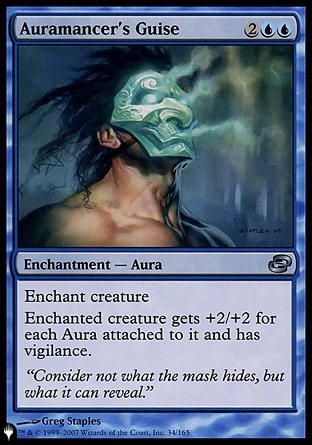 (034) Magic The Gathering The List Single: Auramancer's Guise  Uncommon