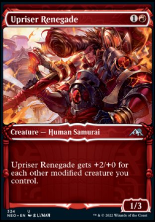 (324) Magic The Gathering Kamigawa: Neon Dynasty: Extras Single: Upriser Renegade  Uncommon