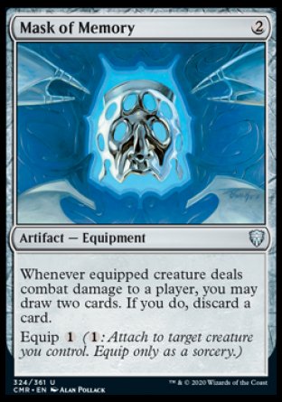 (324/361) Magic The Gathering Commander Legends Single: Mask of Memory Holo Uncommon