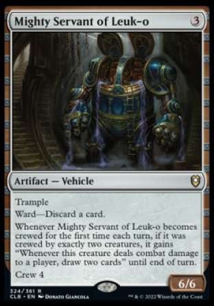(324) Magic The Gathering Commander Legends: Battle for Baldur's Gate Single: Mighty Servant of Leuk-o  Rare