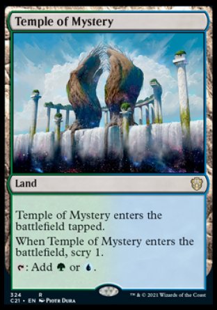 (324) Magic The Gathering Commander: Strixhaven Single: Temple of Mystery  Rare