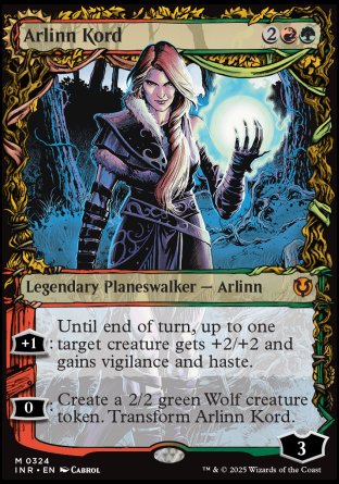 (324) Magic The Gathering Innistrad Remastered: Extras Single: Arlinn Kord / Arlinn, Embraced by the Moon Holo Mythic