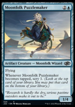 (324) Magic The Gathering Jumpstart 2022 Single: Moonfolk Puzzlemaker  Common