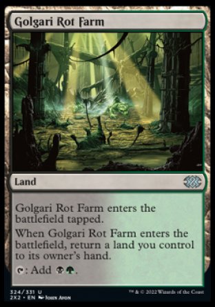 (324) Magic The Gathering Double Masters 2022 Single: Golgari Rot Farm  Uncommon