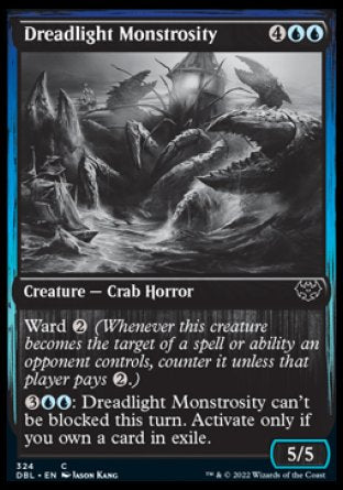 (324) Magic The Gathering Innistrad: Double Feature Single: Dreadlight Monstrosity Holo Common