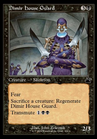 (324) Magic The Gathering Ravnica Remastered: Extras Single: Dimir House Guard  Common