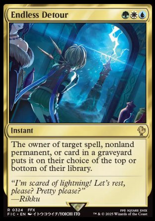 (324) Magic The Gathering Commander: Magic: The Gathering - FINAL FANTASY: Collector's Edition Single: Endless Detour Holo Rare