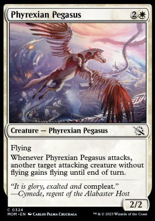 (324) Magic The Gathering March of the Machine: Extras Single: Phyrexian Pegasus Holo Common