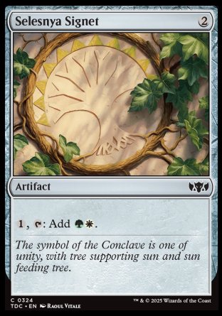 (324) Magic The Gathering Commander: Tarkir: Dragonstorm Single: Selesnya Signet  Common