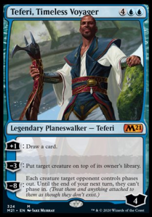 (324) Magic The Gathering Core 2021: Extras Single: Teferi, Timeless Voyager Holo Mythic