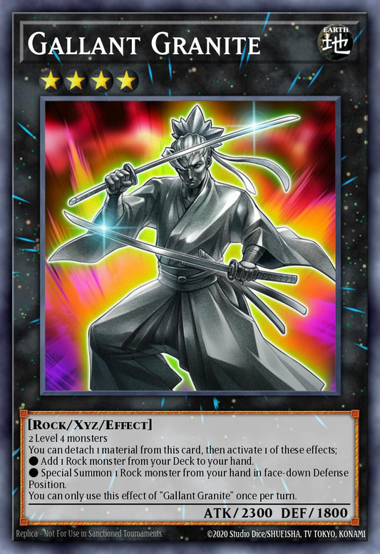 (167) YuGiOh TCG MP20: 2020 Tin of Lost Memories Mega Pack Single: Gallant Granite  Secret Rare