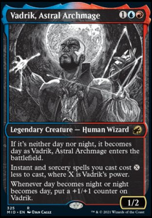 (325) Magic The Gathering Innistrad: Midnight Hunt: Extras Single: Vadrik, Astral Archmage  Rare