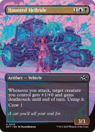 (325) Magic The Gathering Aetherdrift: Extras Single: Haunted Hellride  Uncommon