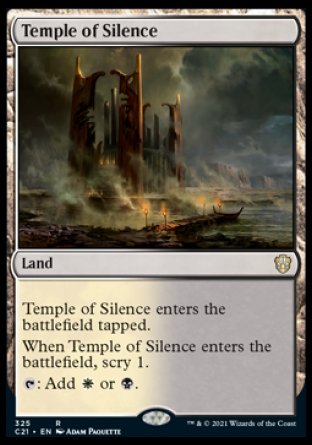 (325) Magic The Gathering Commander: Strixhaven Single: Temple of Silence  Rare