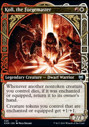 (325) Magic The Gathering Kaldheim: Extras Single: Koll, the Forgemaster  Uncommon