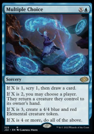 (325) Magic The Gathering Jumpstart 2022 Single: Multiple Choice  Rare