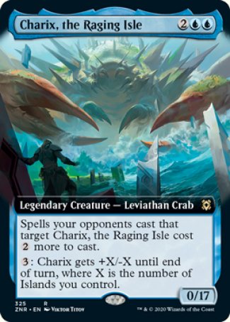(325) Magic The Gathering Zendikar Rising: Extras Single: Charix, the Raging Isle Holo Rare