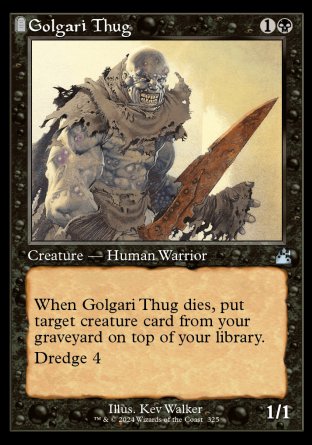 (325) Magic The Gathering Ravnica Remastered: Extras Single: Golgari Thug  Uncommon