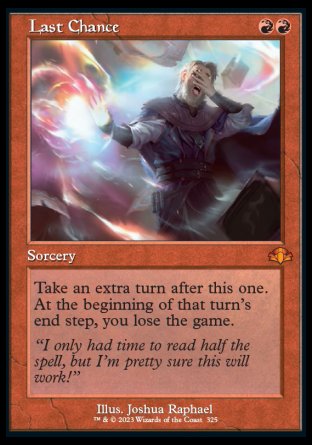(325) Magic The Gathering Dominaria Remastered: Extras Single: Last Chance (V.1) Holo Mythic