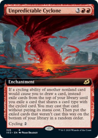 (325) Magic The Gathering Ikoria: Lair of Behemoths: Extras Single: Unpredictable Cyclone  Rare