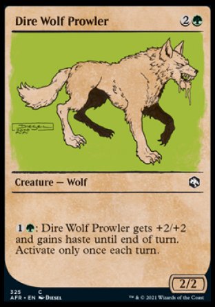 (325) Magic The Gathering Adventures in the Forgotten Realms: Extras Single: Dire Wolf Prowler  Common