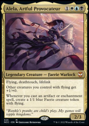 (325) Magic The Gathering Commander: Streets of New Capenna Single: Alela, Artful Provocateur  Mythic