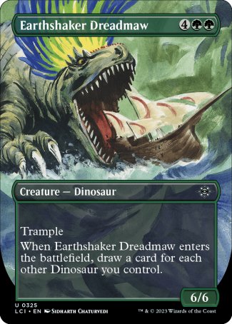 (325) Magic The Gathering The Lost Caverns of Ixalan: Extras Single: Earthshaker Dreadmaw  Uncommon