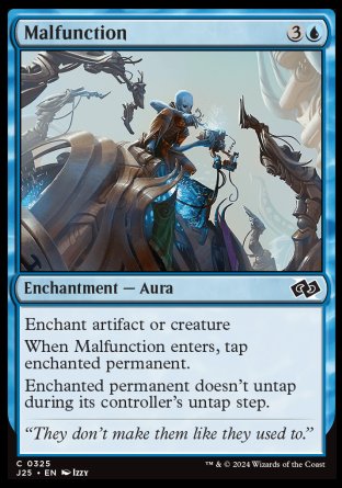 (325) Magic The Gathering Foundations Jumpstart Single: Malfunction  Common