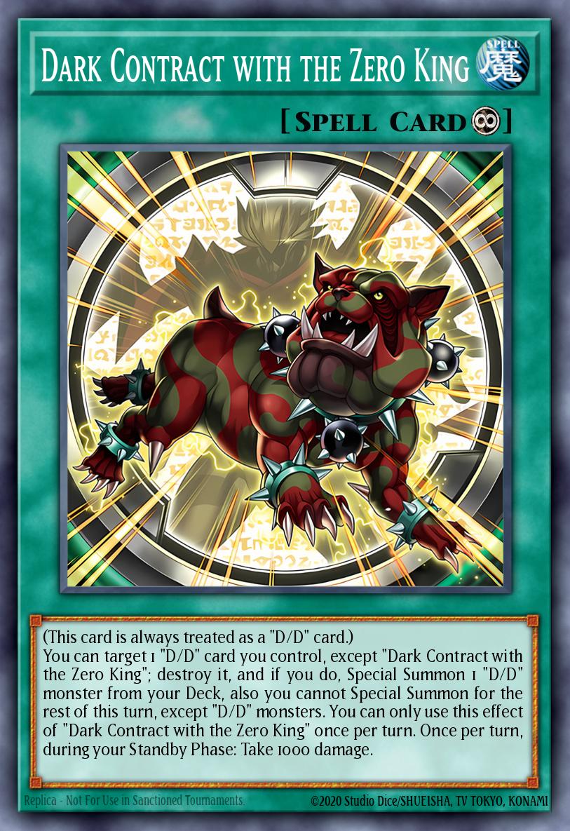 (054) YuGiOh TCG DOOD: Doom of Dimensions Single: Dark Contract with the Zero King  Common