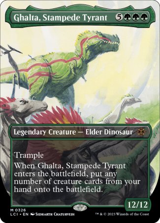 (326) Magic The Gathering The Lost Caverns of Ixalan: Extras Single: Ghalta, Stampede Tyrant Holo Mythic