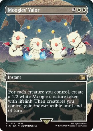 (326) Magic The Gathering Magic: The Gathering - FINAL FANTASY: Extras Single: Moogles' Valor Holo Rare