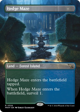(326) Magic The Gathering Murders at Karlov Manor: Extras Single: Hedge Maze Holo Rare