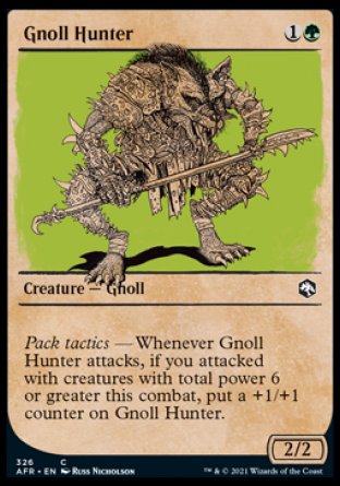 (326) Magic The Gathering Adventures in the Forgotten Realms: Extras Single: Gnoll Hunter  Common