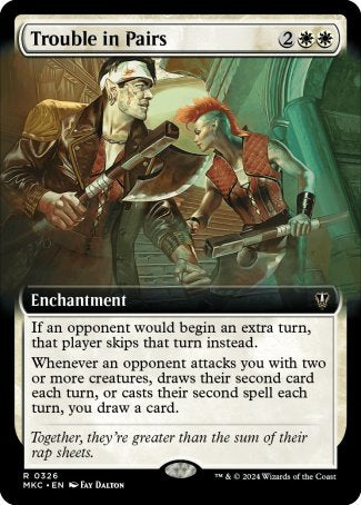 (326) Magic The Gathering Commander: Murders at Karlov Manor: Extras Single: Trouble in Pairs  Rare
