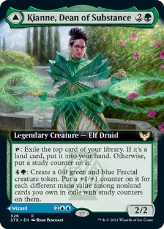 (326) Magic The Gathering Strixhaven: School of Mages: Extras Single: Kianne, Dean of Substance // Imbraham, Dean of Theory Holo Rare