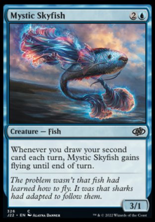 (326) Magic The Gathering Jumpstart 2022 Single: Mystic Skyfish  Common