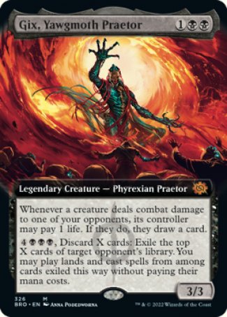 (326) Magic The Gathering The Brothers' War: Extras Single: Gix, Yawgmoth Praetor  Mythic