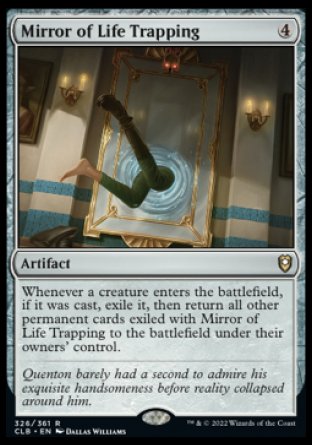 (326) Magic The Gathering Commander Legends: Battle for Baldur's Gate Single: Mirror of Life Trapping  Rare