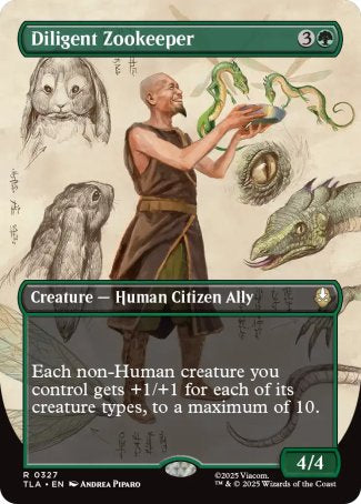 (327) Magic The Gathering Magic: The Gathering | Avatar: The Last Airbender: Extras Single: Diligent Zookeeper  Rare