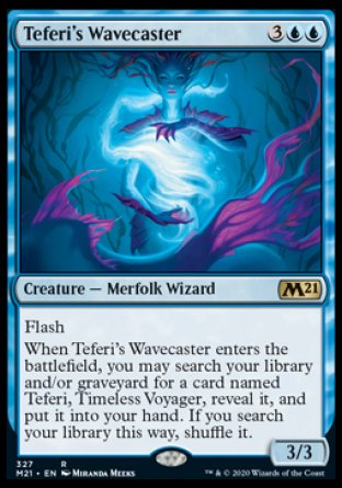 (327) Magic The Gathering Core 2021: Extras Single: Teferi's Wavecaster  Rare
