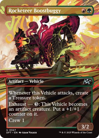 (327) Magic The Gathering Aetherdrift: Extras Single: Rocketeer Boostbuggy Holo Uncommon