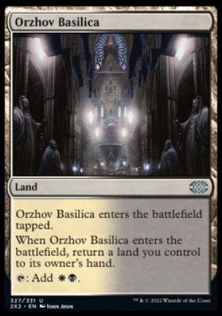 (327) Magic The Gathering Double Masters 2022 Single: Orzhov Basilica Holo Uncommon