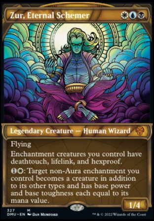 (327) Magic The Gathering Dominaria United: Extras Single: Zur, Eternal Schemer (V.1) Holo Mythic