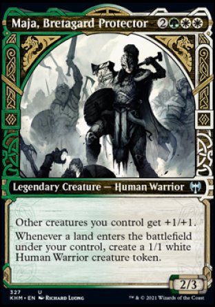 (327) Magic The Gathering Kaldheim: Extras Single: Maja, Bretagard Protector Holo Uncommon