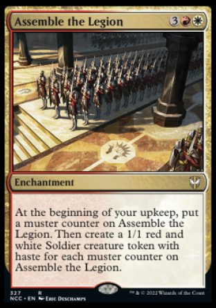 (327) Magic The Gathering Commander: Streets of New Capenna Single: Assemble the Legion  Rare