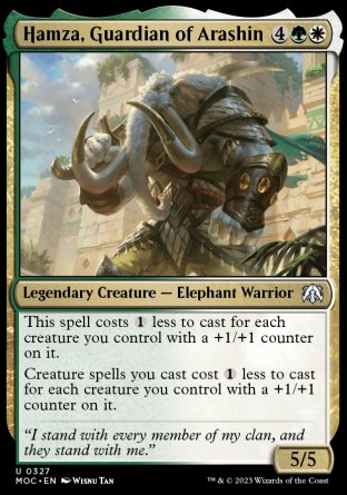 (327) Magic The Gathering Commander: March of the Machine Single: Hamza, Guardian of Arashin  Uncommon