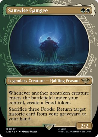 (327) Magic The Gathering The Lord of the Rings: Tales of Middle-earth: Extras Single: Samwise Gamgee Holo Rare