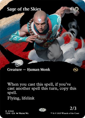 (328) Magic The Gathering Tarkir: Dragonstorm: Extras Single: Sage of the Skies Holo Rare
