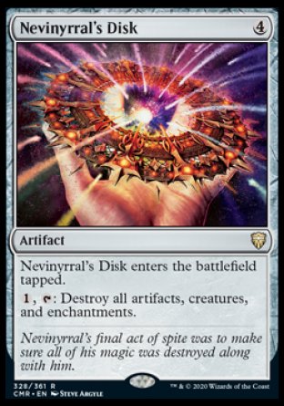 (328/361) Magic The Gathering Commander Legends Single: Nevinyrral's Disk Holo Rare
