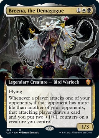 (328) Magic The Gathering Commander: Strixhaven: Extras Single: Breena, the Demagogue (V.1)  Mythic